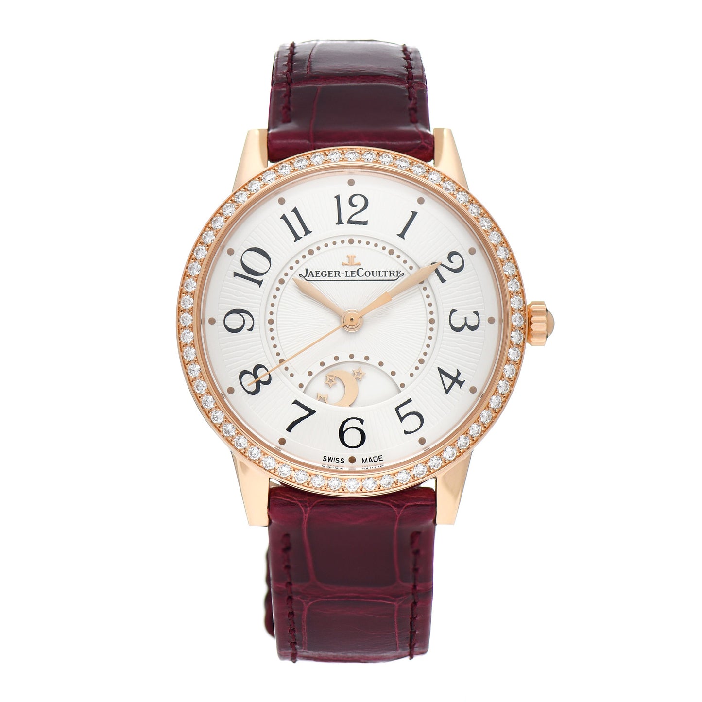 18K Rose Gold Alligator Diamond Bezel 34mm Rendez-Vous Classic Day & Night Automatic Watch Q3442430