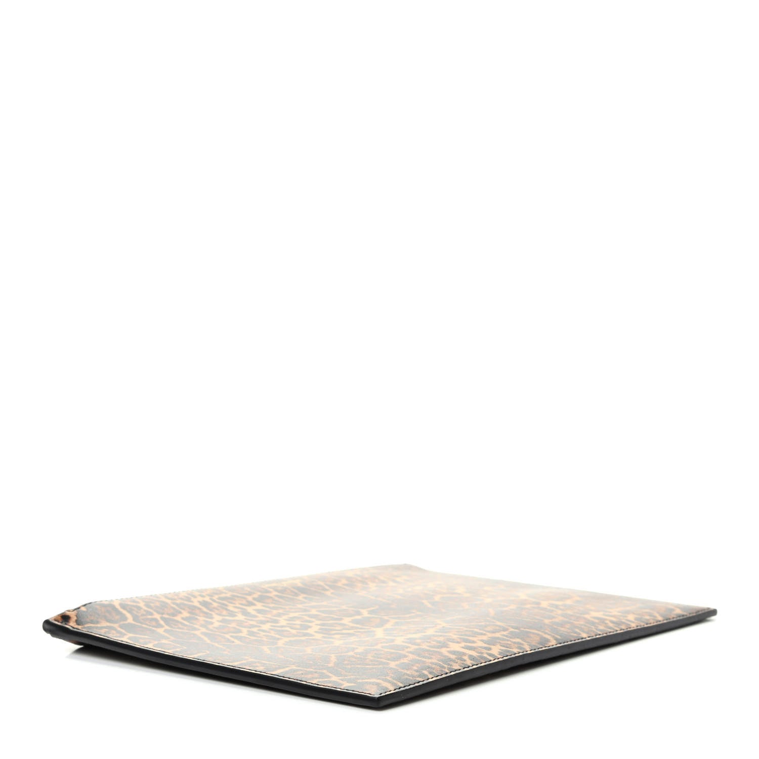 Saint Laurent Calfskin Leopard Printed Medium Zip Clutch 4 of 8