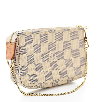 Louis Vuitton Damier Azur Mini Pochette Accessories 3 of 8