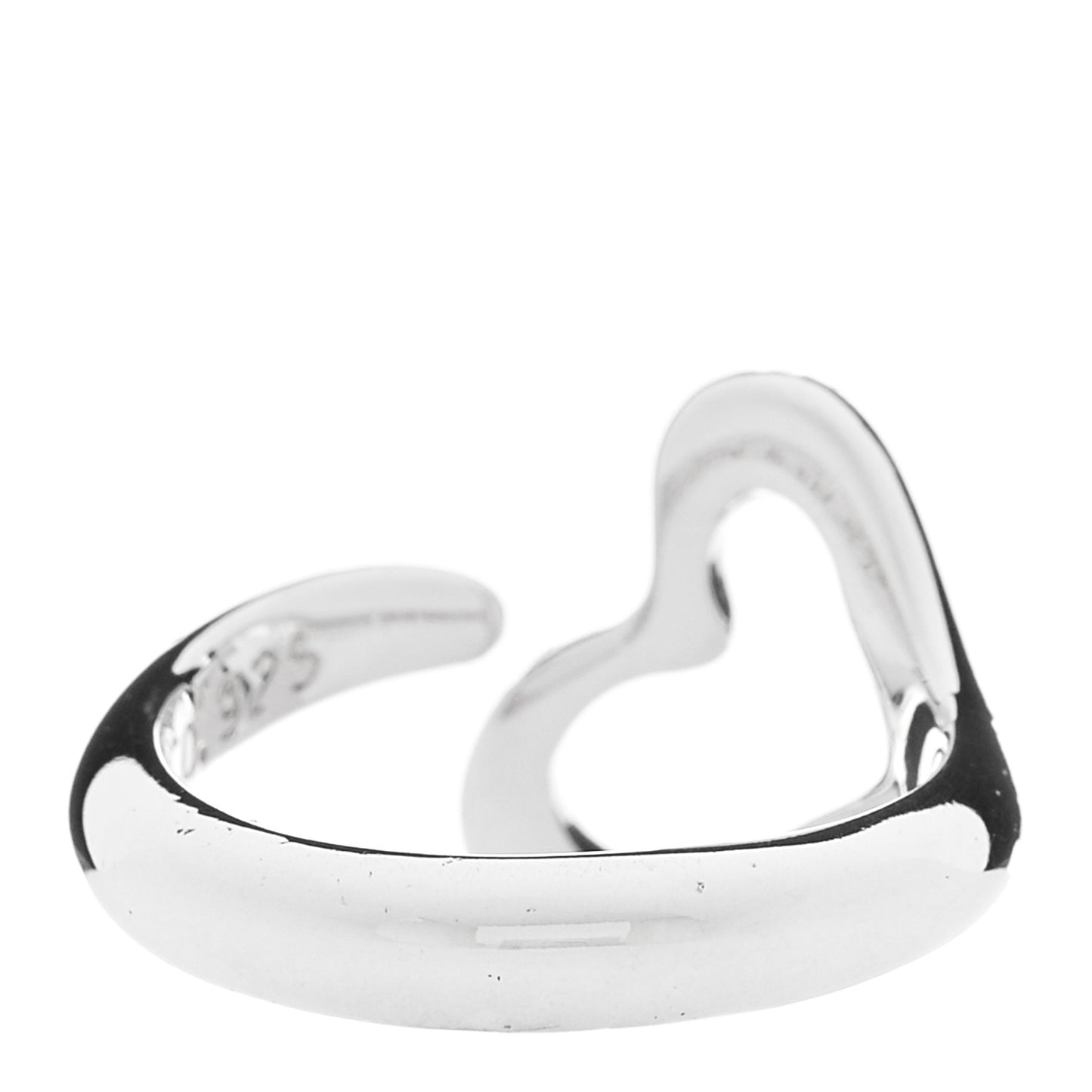 Sterling Silver Elsa Peretti Open Heart Ring 48 4.5