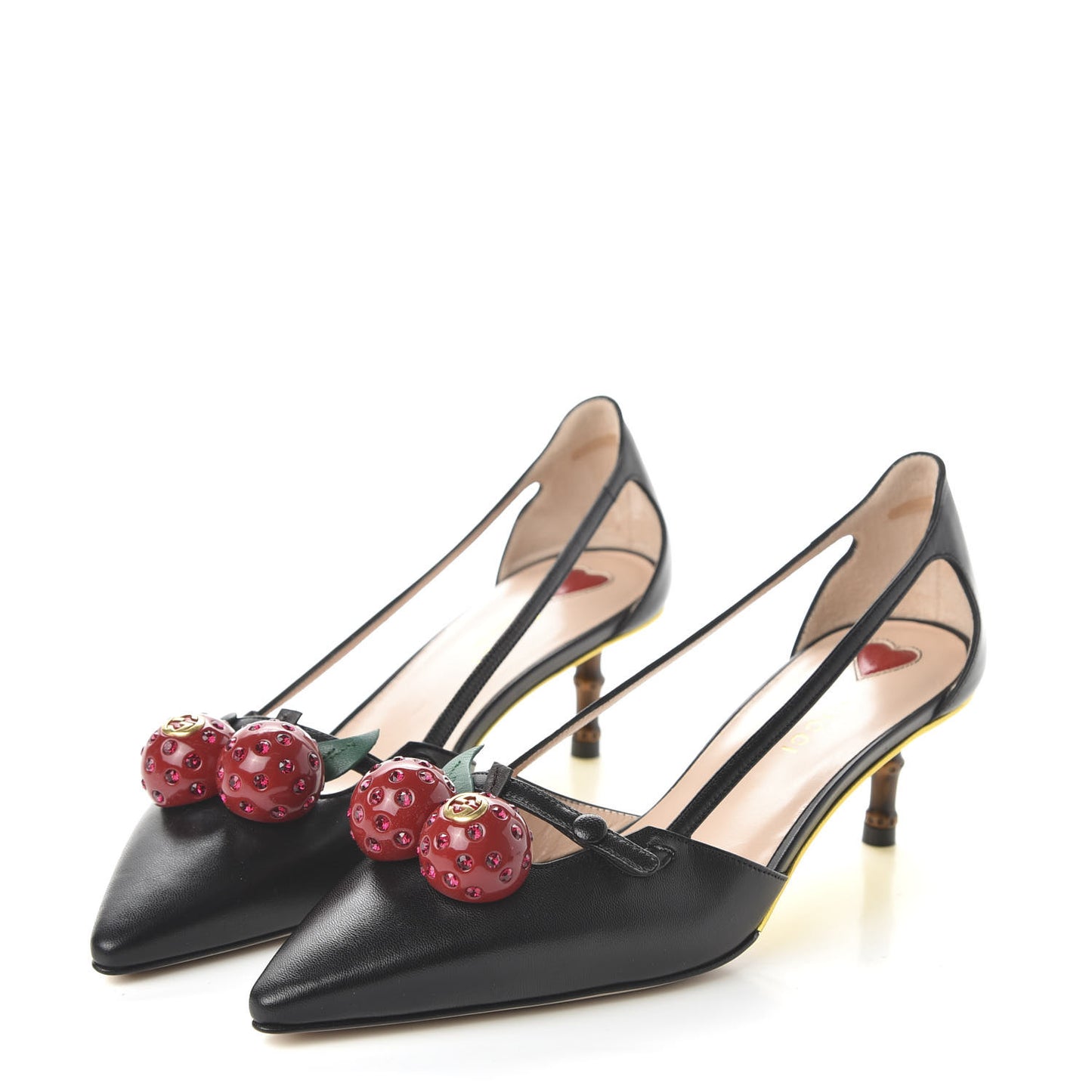 Nappa Cherry Pumps 38 Black