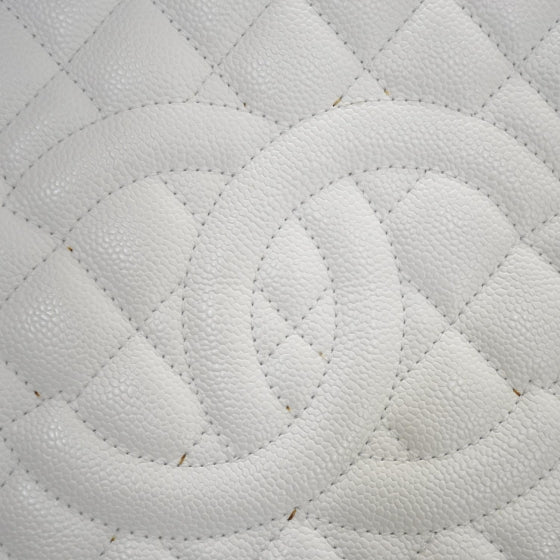 Chanel Caviar Grand Shopping Tote GST White 8 of 10