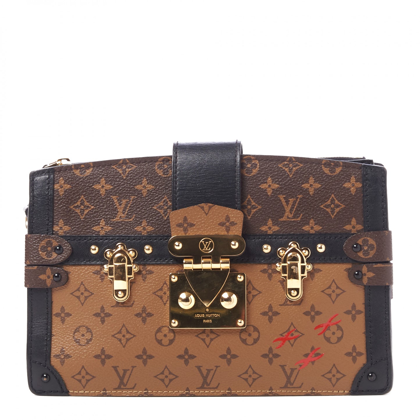 Reverse Monogram Trunk Clutch
