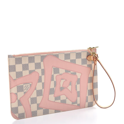 Louis Vuitton Damier Azur Tahitienne Neverfull MM GM Pochette 3 of 8