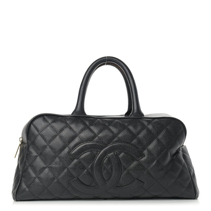 Chanel Caviar Quilted Large Bowler Black 1 of 15