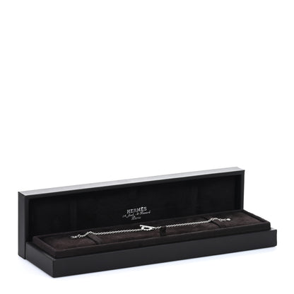 Hermes 18K White Gold Diamond Finesse Bracelet SH 4 of 4