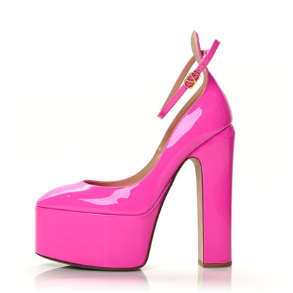 Valentino Garavani Patent Tan-Go 55/155mm Platform Pumps 39 Pink PP 1 of 8