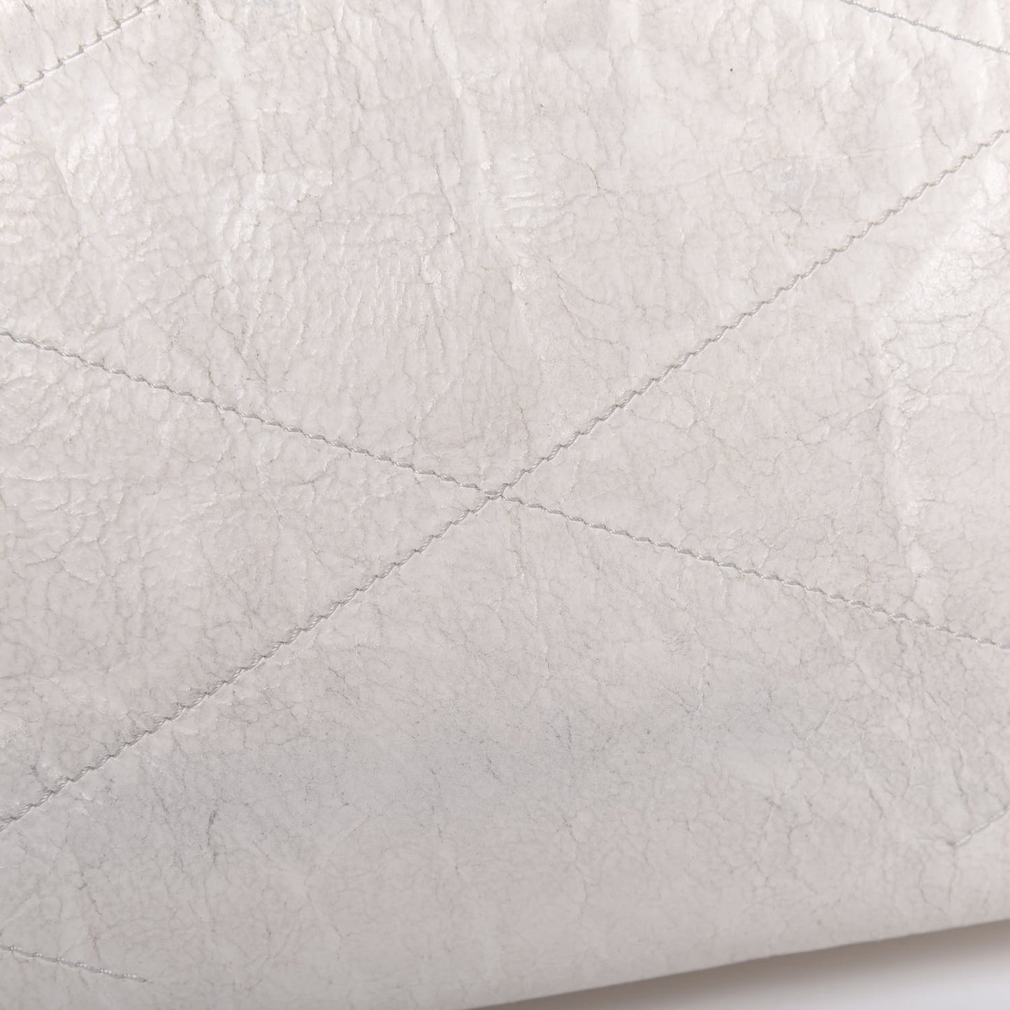 Lambskin Quilted Pearl Medium Sugar Flap Shoulder Bag White