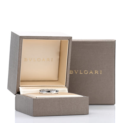 Bulgari 18K White Gold Serpenti Viper Band Ring 48 4.5 5 of 5