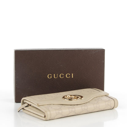 Gucci Guccissima Sukey Continental Wallet Off White 2 of 6