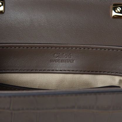 Chloe Calfskin Crocodile Embossed Mini C Double Carry 8 of 9