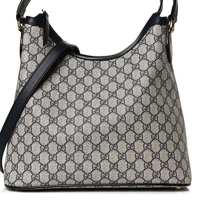 Gucci GG Supreme Monogram Linea A Hobo Navy 7 of 12