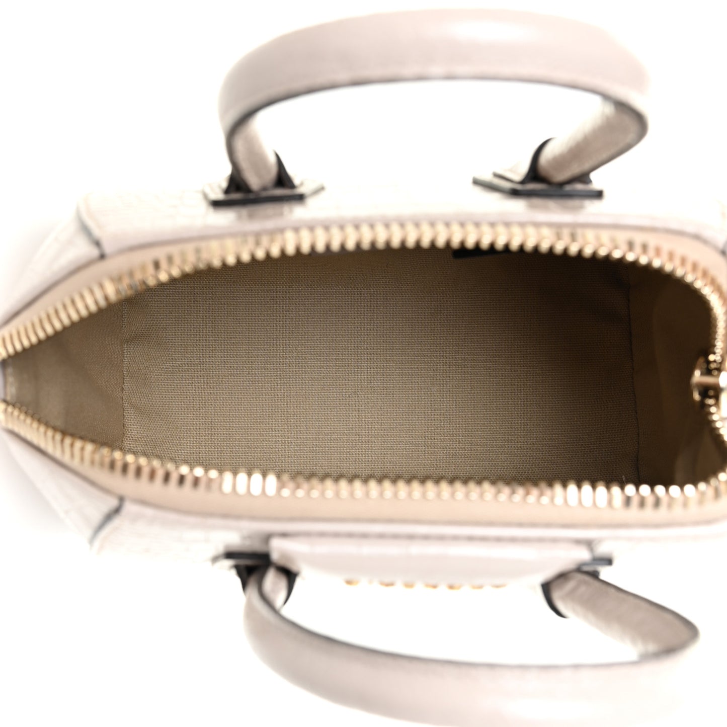 Calfskin Crocodile Embossed Mini Antigona Dune