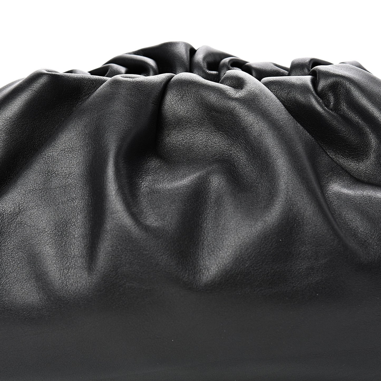 Smooth Butter Calf The Pouch Oversized Clutch Black