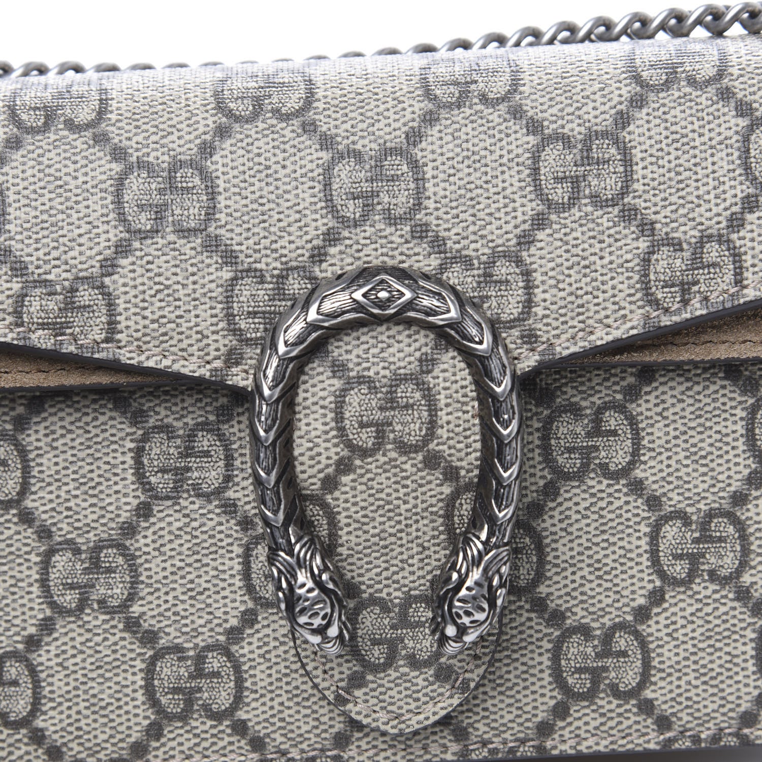 Gucci GG Supreme Monogram Super Mini Dionysus Shoulder Bag Taupe 8 of 10