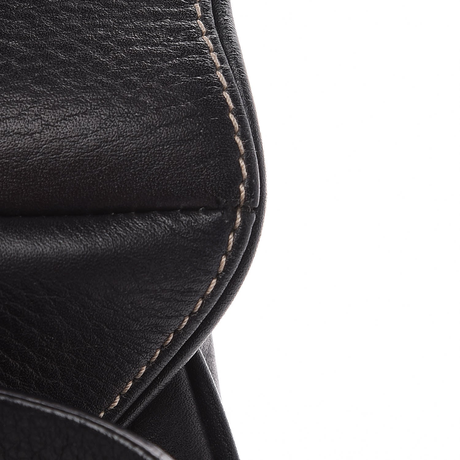 Christian Dior Grained Calfskin Saddle Belt Bag Black 11 of 11