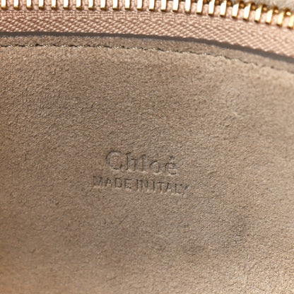 Chloe Calfskin Suede Medium Faye Shoulder Bag Plum Purple 9 of 18