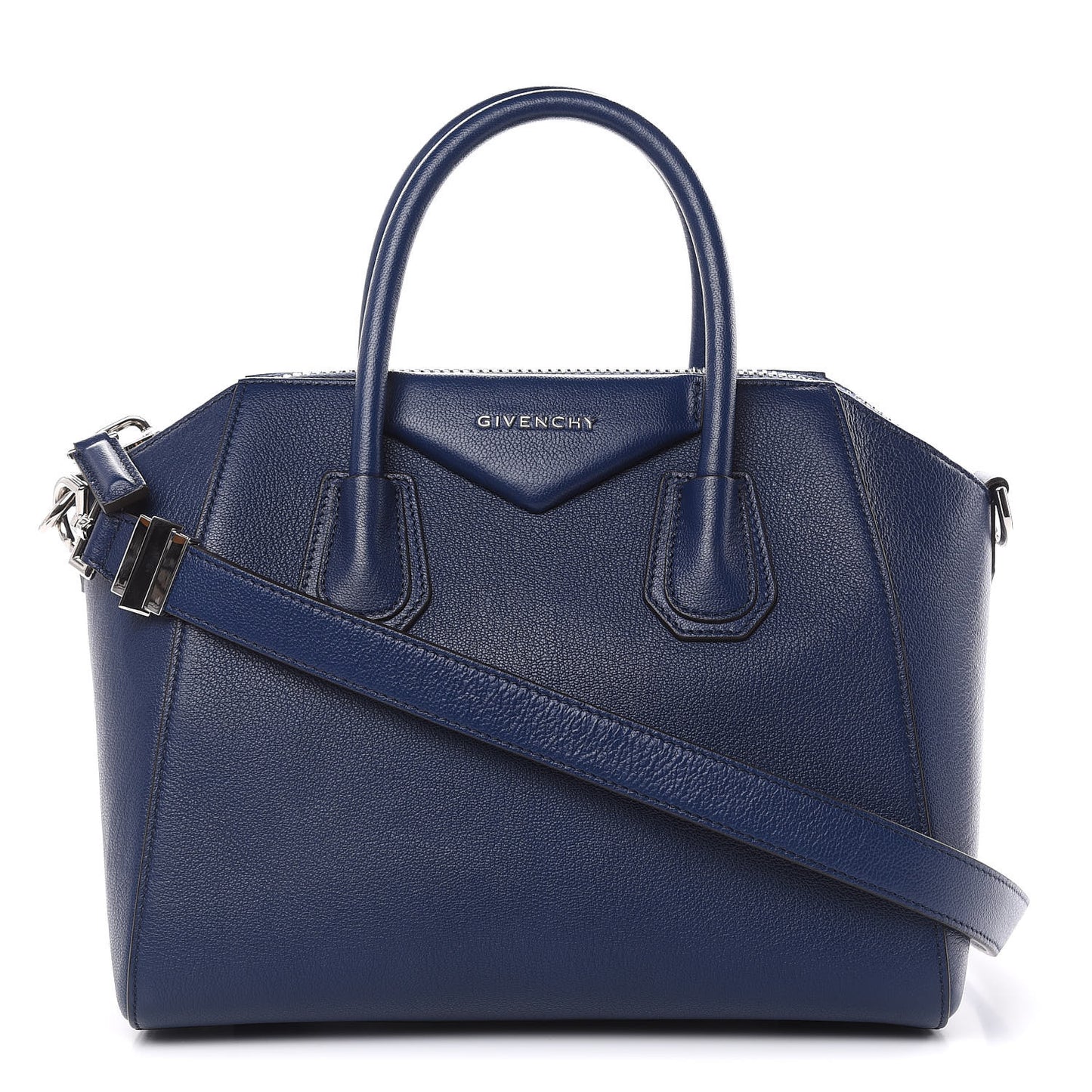 Sugar Goatskin Small Antigona Royal Blue