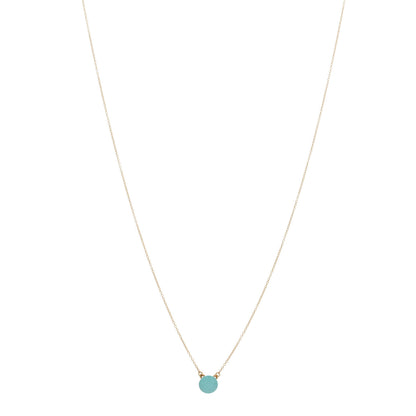 Tiffany 18K Yellow Gold Turquoise Elsa Peretti 1 Carat Pendant Necklace 1 of 3