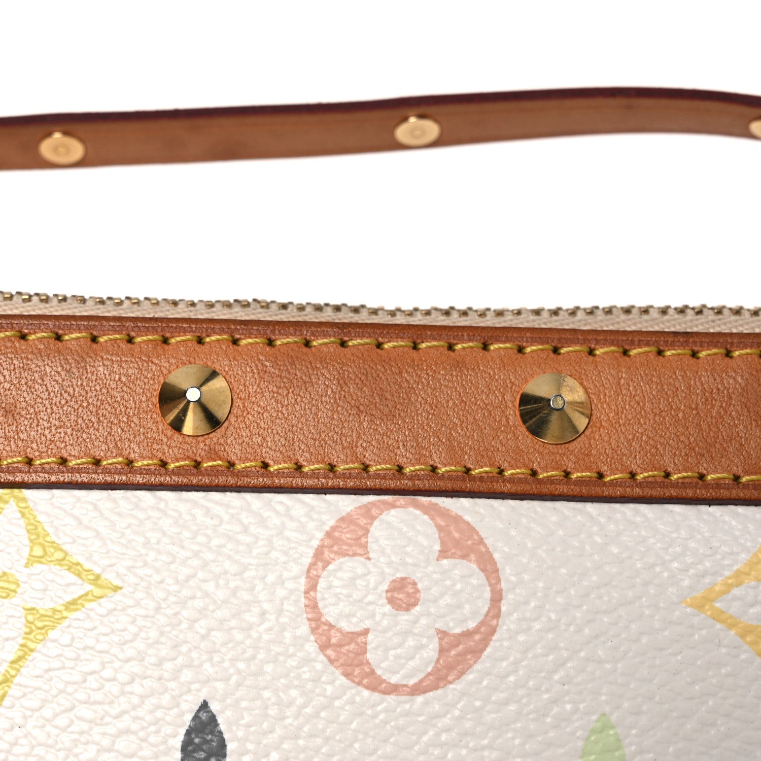 Louis Vuitton Monogram Multicolor Pochette Accessories White 10 of 13