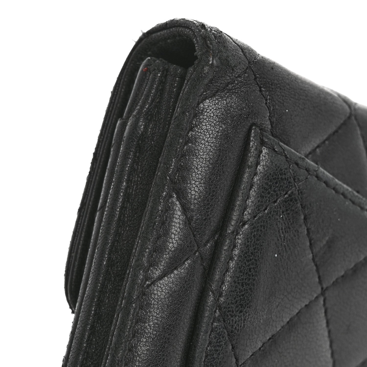 Chanel Lambskin Quilted Medium Flap Wallet Black 13 of 14