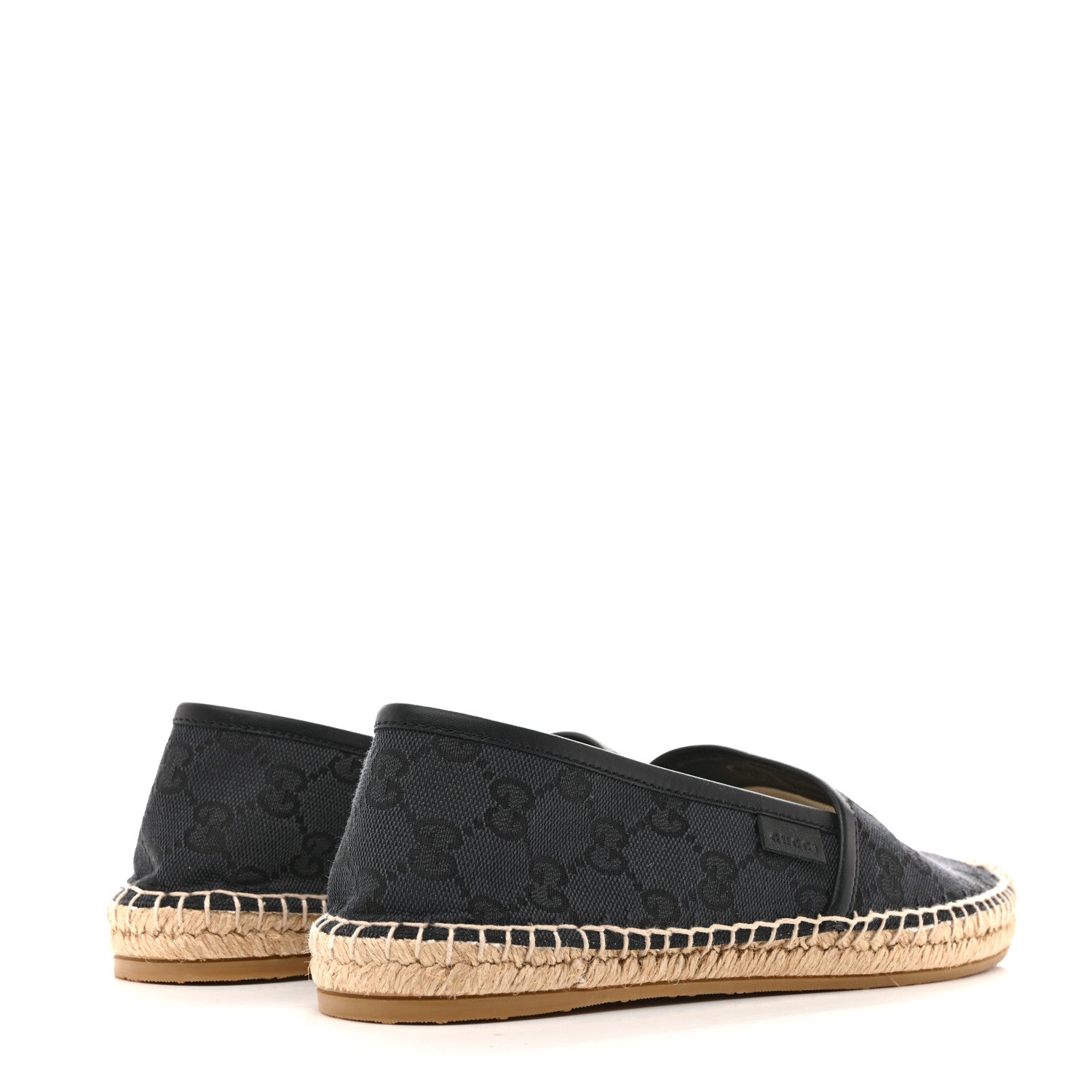 Gucci Monogram Espadrilles 37 Black 5 of 9