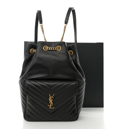 Saint Laurent Lambskin Matelasse Monogram Joe Backpack Black 11 of 11