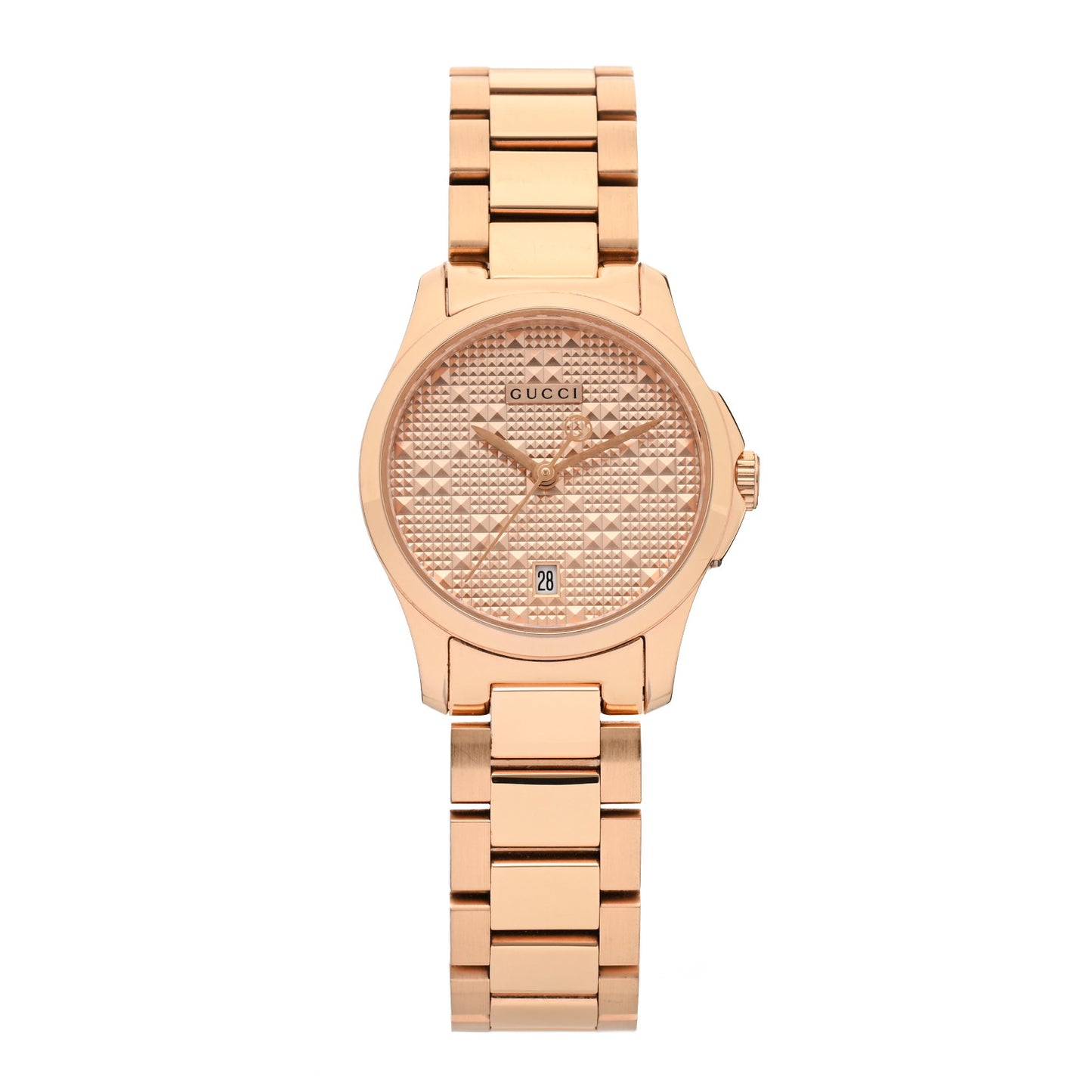Stainless Steel 27mm G-Timeless Diamante Quartz Watch Rose