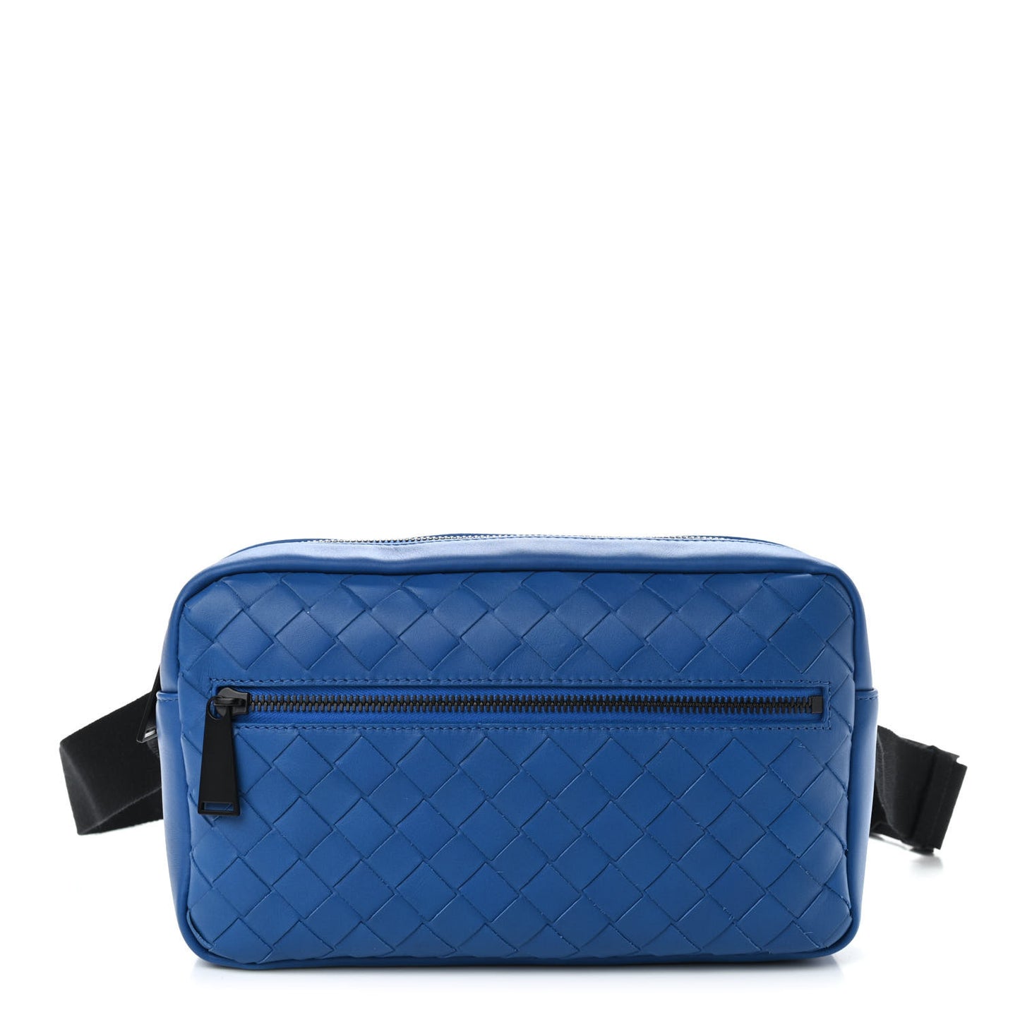 Nappa Intrecciato Belt Bag Bluette