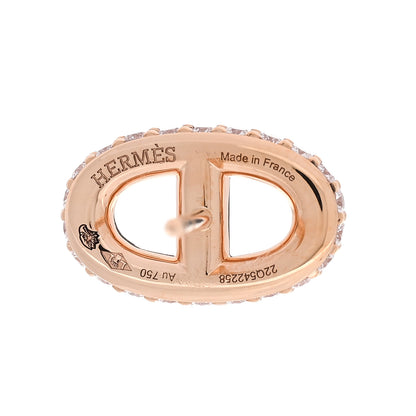 Hermes 18K Rose Gold Diamond New Farandole Earrings 4 of 5