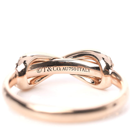 Tiffany 18K Rose Gold Diamond Infinity Ring 47 4.25 4 of 4