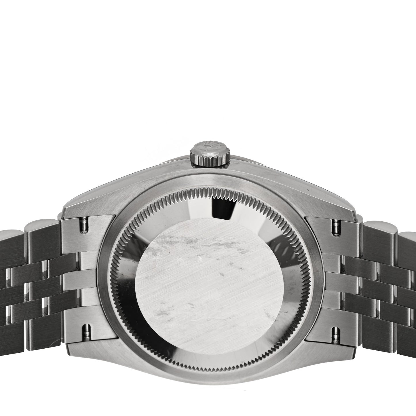 Stainless Steel 18K White Gold 36mm Oyster Perpetual Datejust Watch Blue Fluted 126234