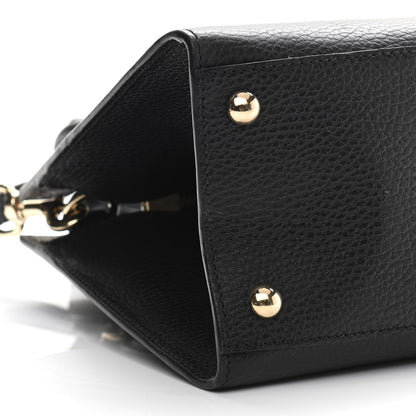 Gucci Dollar Calfskin Medium Soho Top Handle Satchel Black 9 of 12
