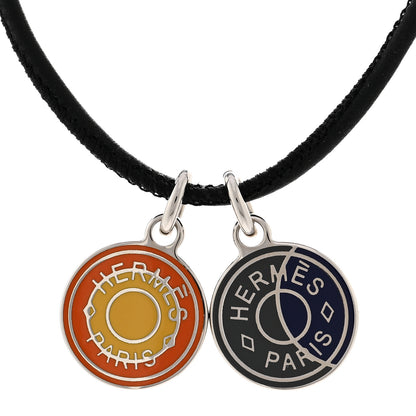Hermes Lacquered Palladium Eclipse Necklace Rocabar H 4 of 5