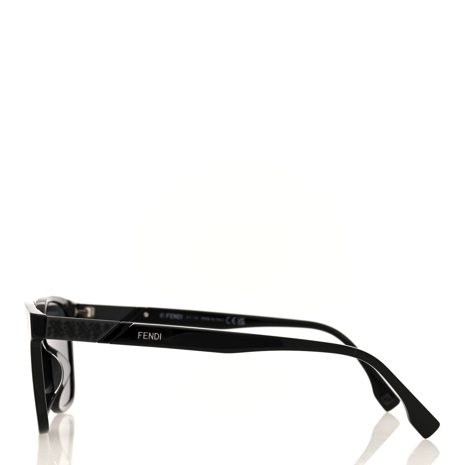 Fendi Acetate Square Sunglasses FE40057U Black 3 of 7