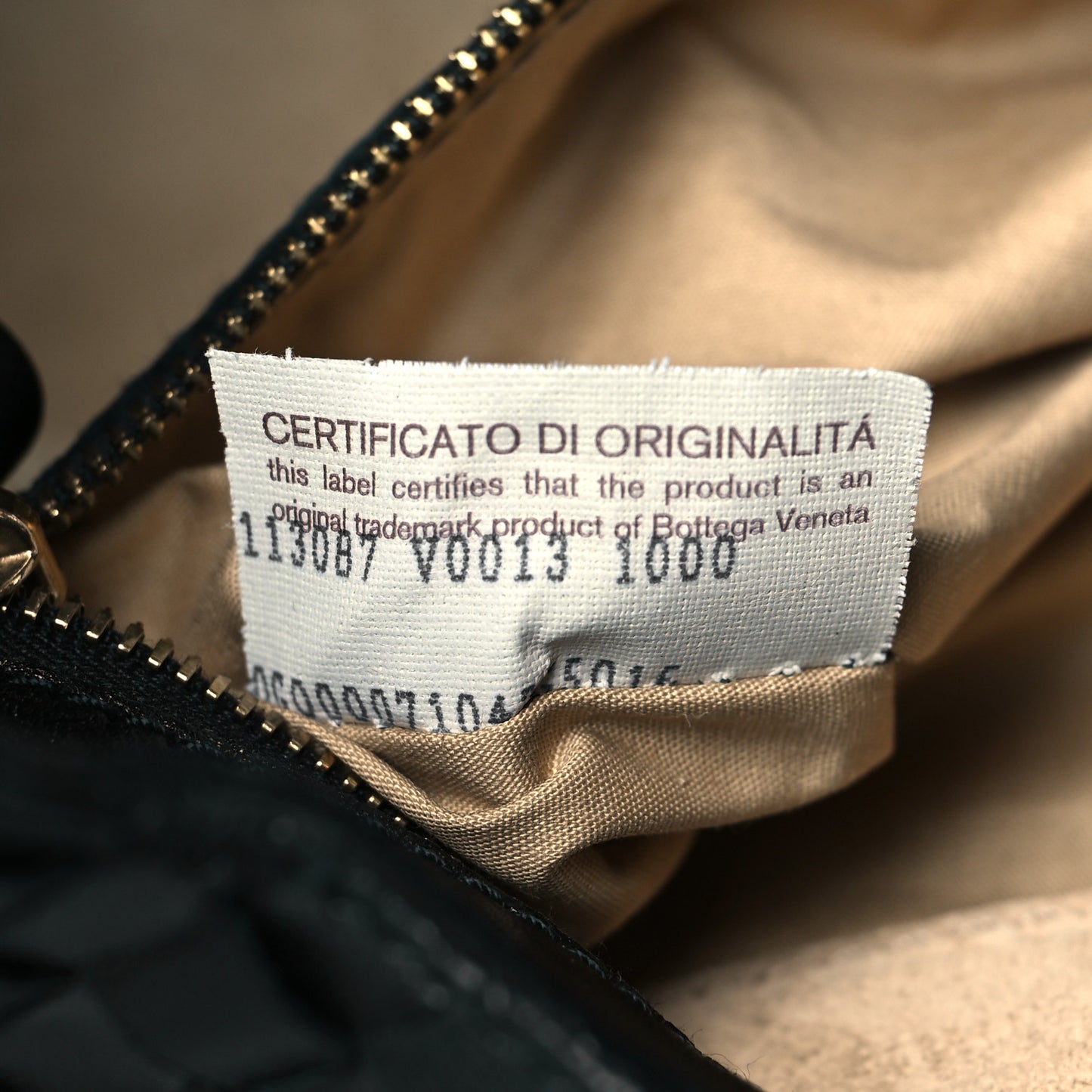 Nappa Intrecciato Shoulder Bag Black