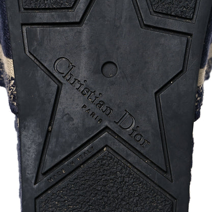 Christian Dior Oblique D-Way Platform Slide Sandals 39 Deep Blue 7 of 8
