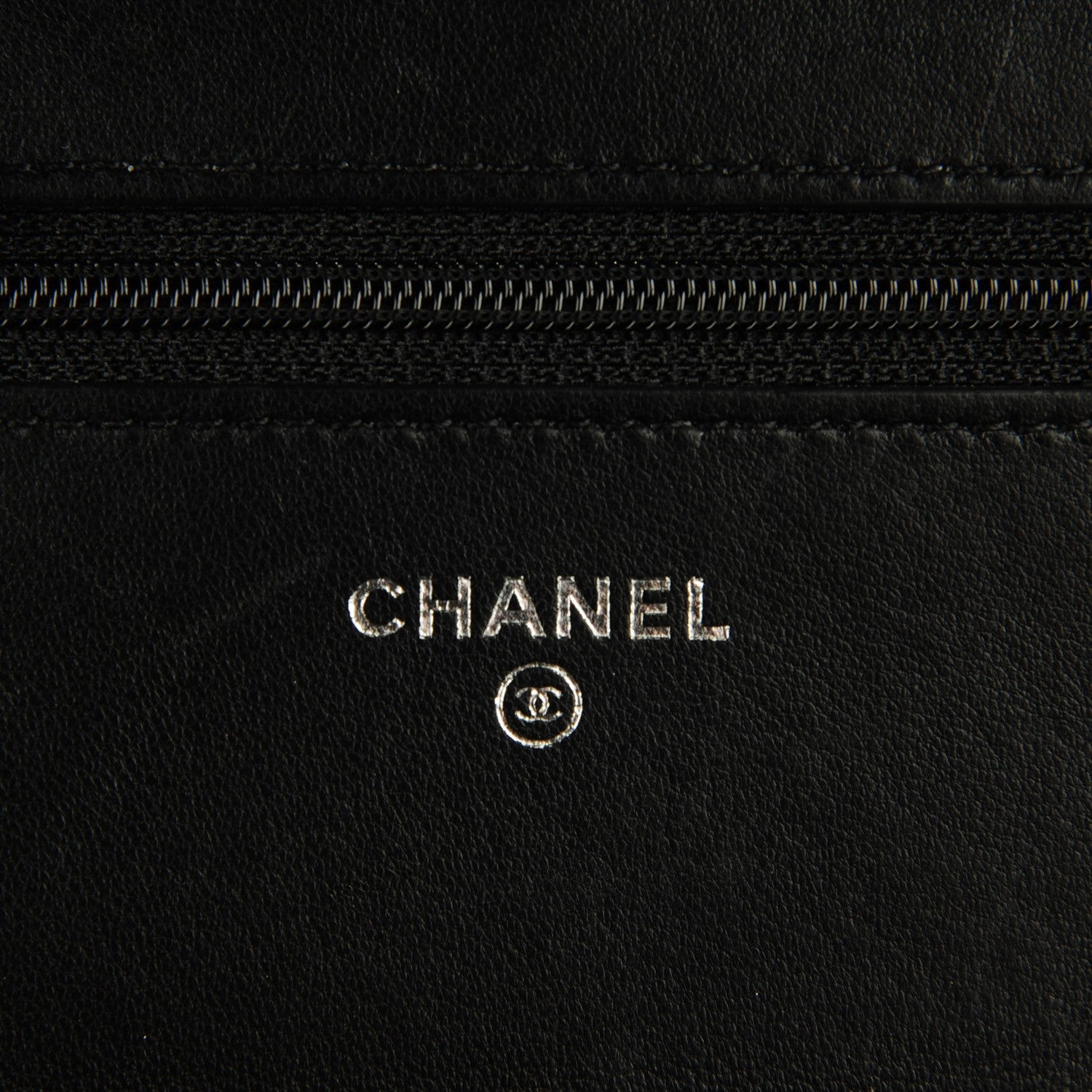 Chanel Lambskin Quilted Wallet On Chain WOC Black 6 of 8