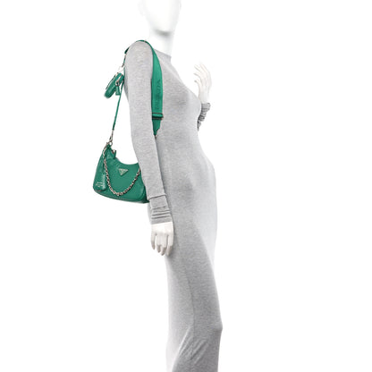 Prada Nappa Soft Padded Re-Edition 2005 Shoulder Bag Mango 2 of 9