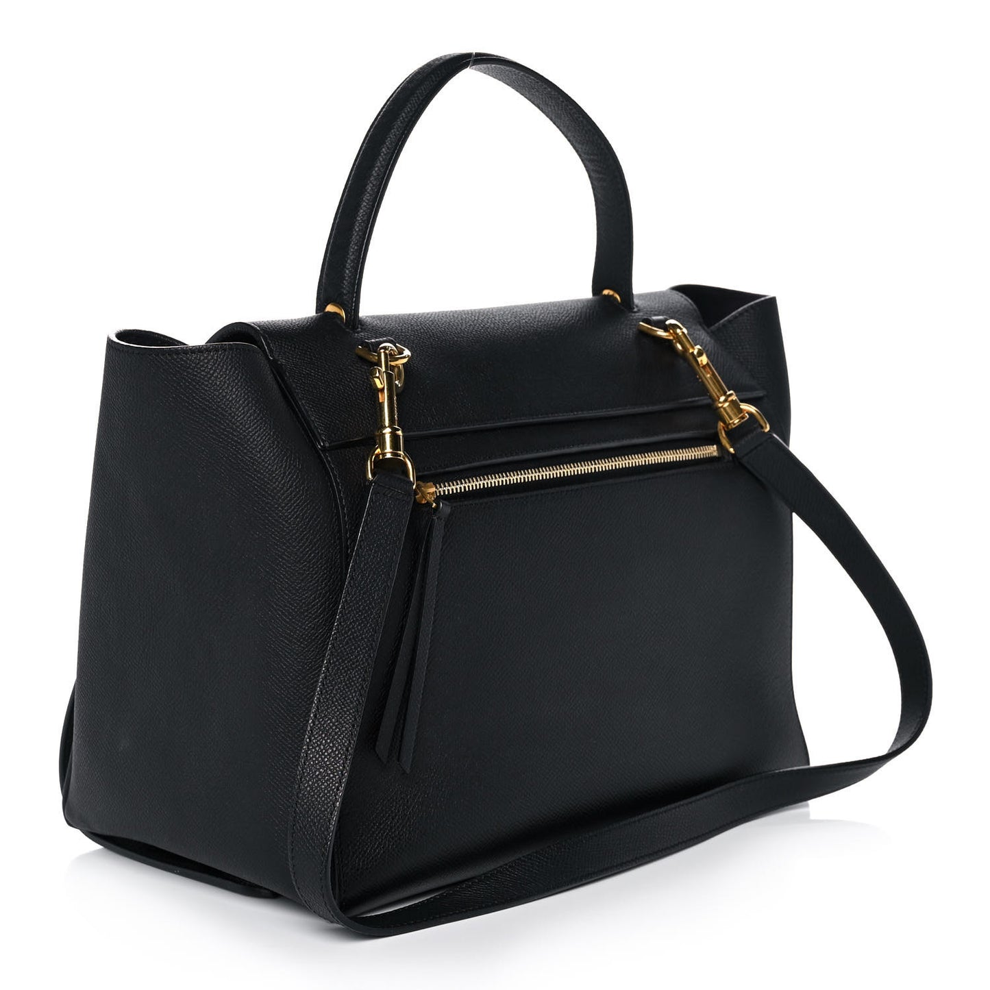 Grained Calfskin Mini Belt Bag Black