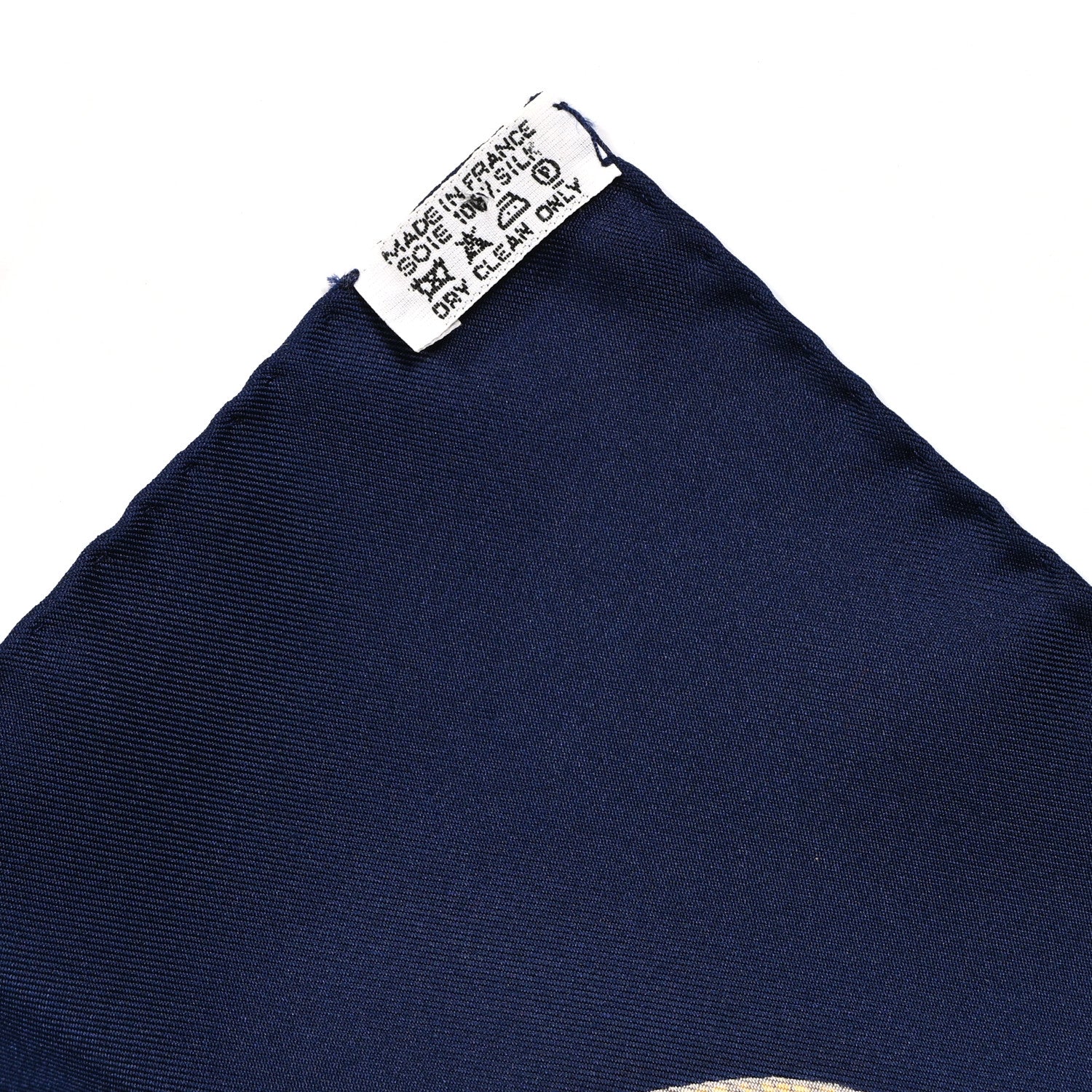 Hermes Silk Grands Fonds Scarf 90 Bleu 3 of 4