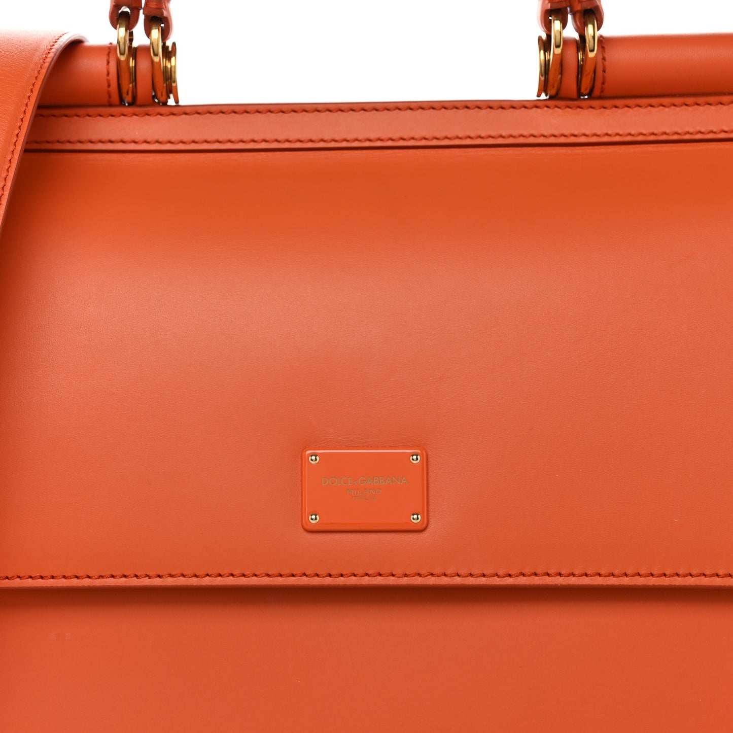 Vitello Morbido Large Sicily 58 Bag Orange