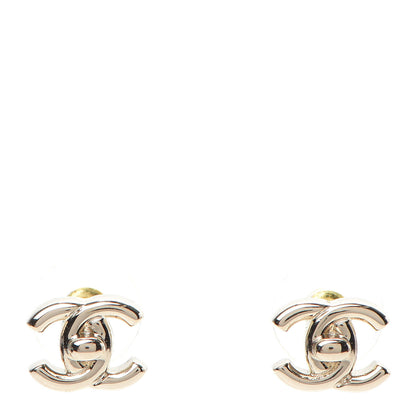 Chanel Metal CC Turnlock Earrings Gold 1 of 5
