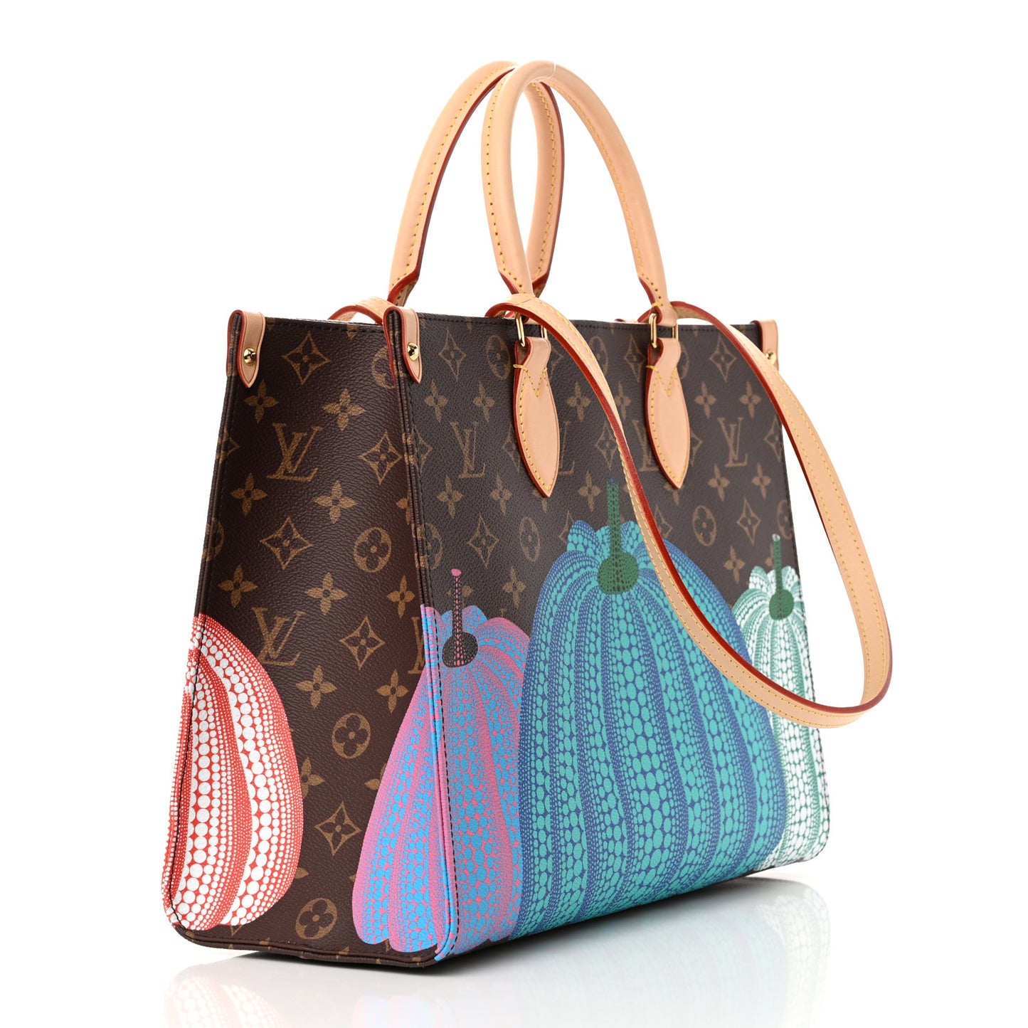 LV X YK Monogram Pumpkin Onthego MM Multicolor