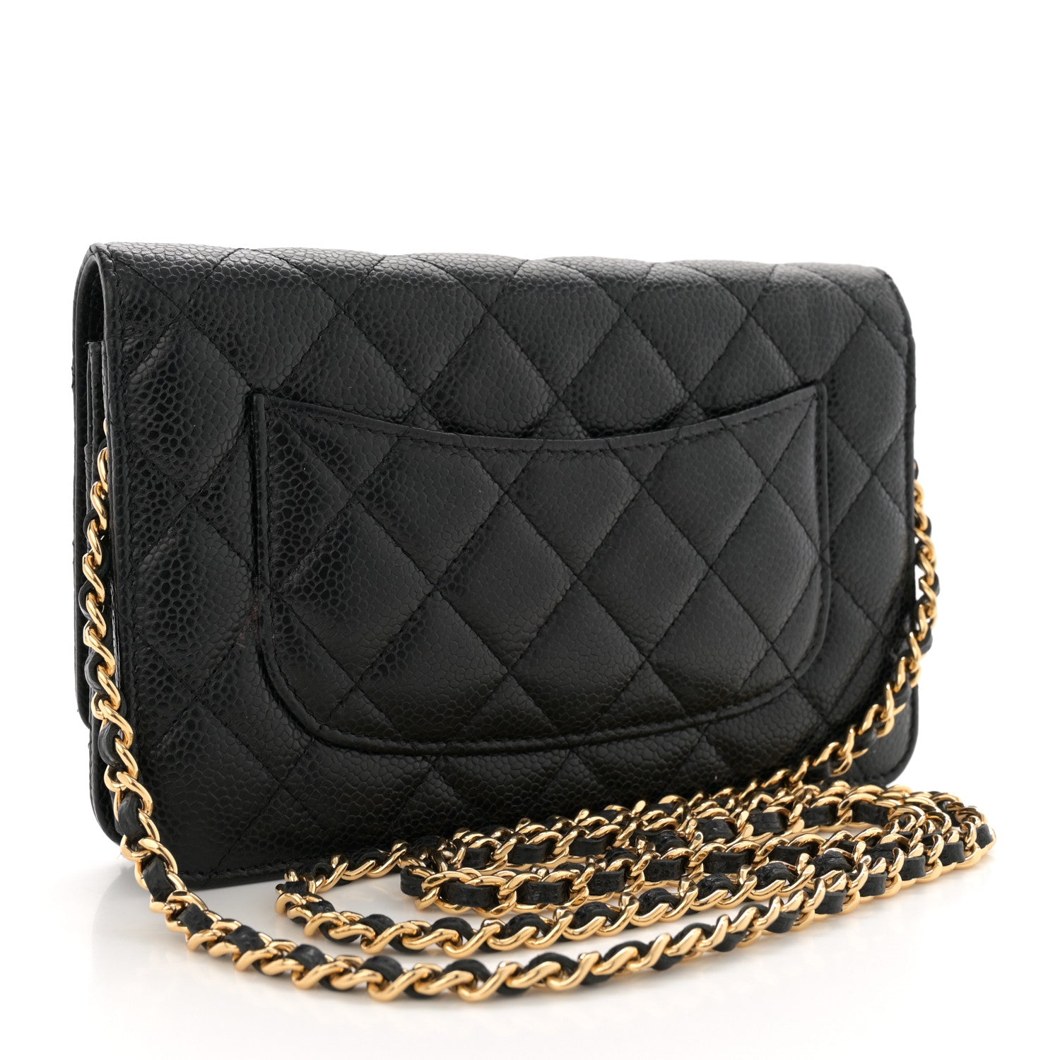 Chanel Caviar Quilted Wallet on Chain WOC Black 3 of 13