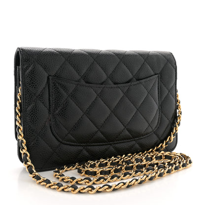 Chanel Caviar Quilted Wallet on Chain WOC Black 3 of 13