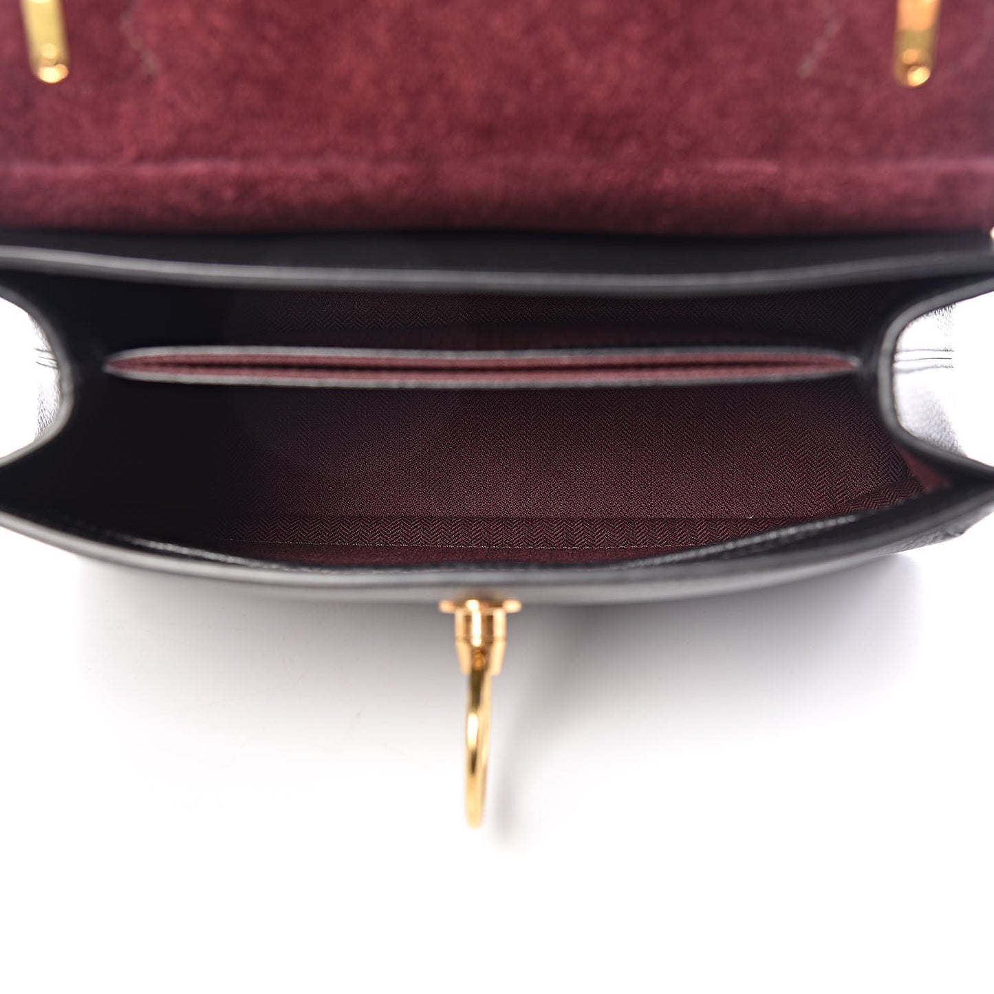Small Classic Grain Calfskin Mini Seaton Black