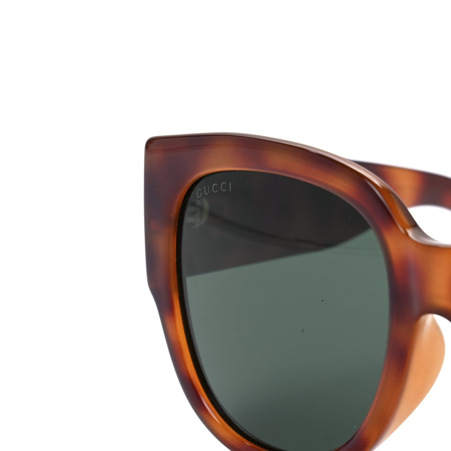 Acetate Square Frame Sunglasses GG0142SA Tortoise