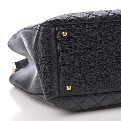 Chanel Caviar Quilted XL Grand Shopping Tote GST Black 9 of 12