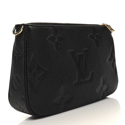 Louis Vuitton Empreinte Monogram Giant Multi Pochette Accessories Large Pochette Black 3 of 10